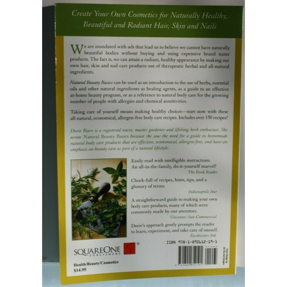 Natural Beauty Basics: Create Your Own Cosmetics and... by Dorie Byers Paperback - Picture 2 of 3